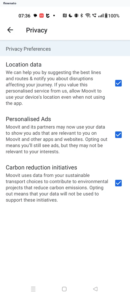 Moovit: Privacy