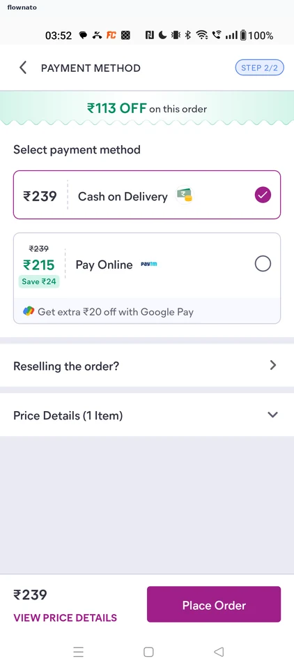 Meesho: Payment method