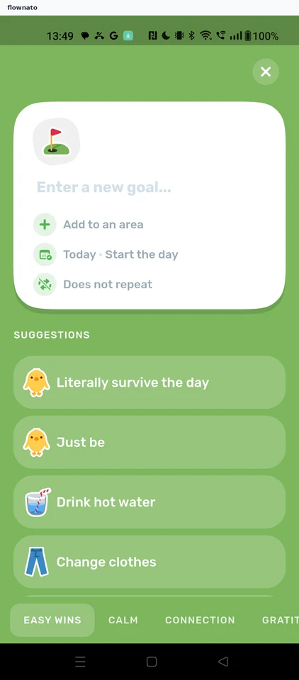 Finch: New goal composer