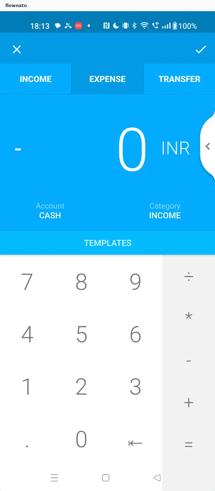 Wallet: New record calculator form