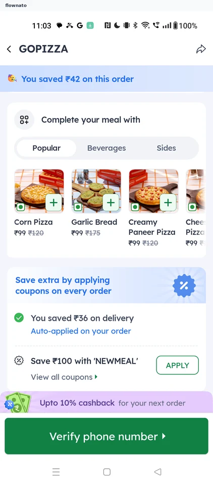 Zomato: Cart