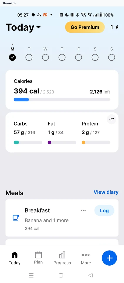 MyFitnessPal: Start on Today