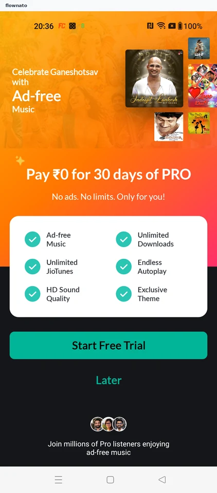 JioSaavn: Decide about Pro
