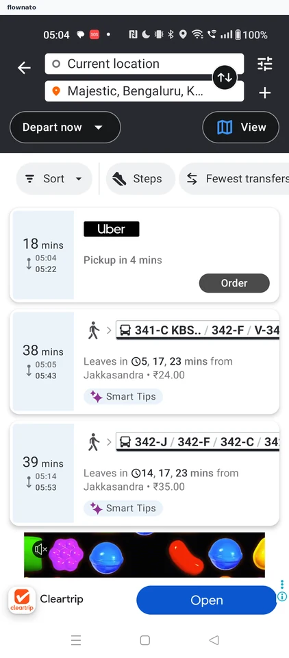 Moovit: Route results