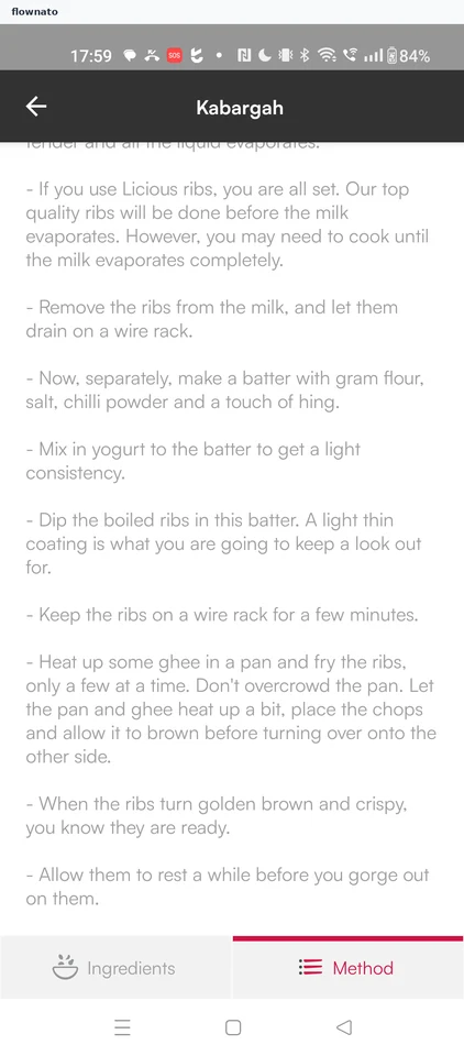 Recipe detail