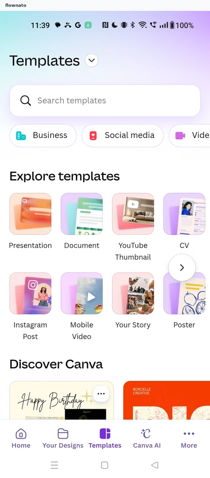 Canva: Templates