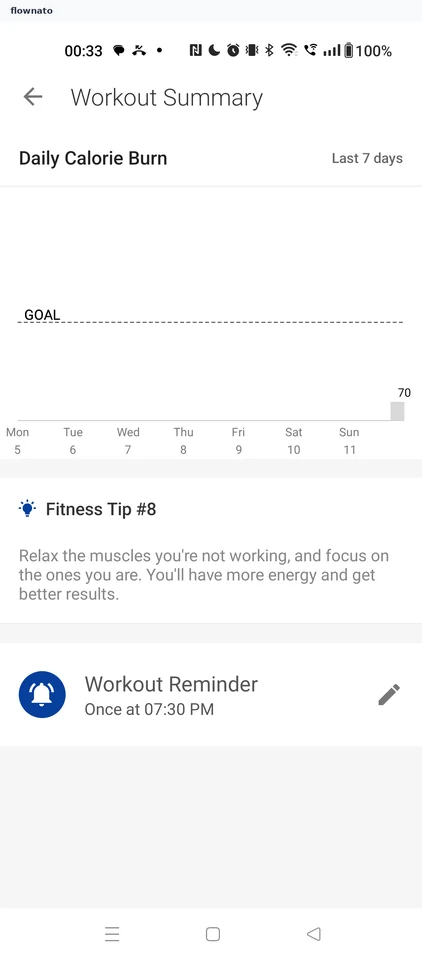 Healthify: Workout Summary