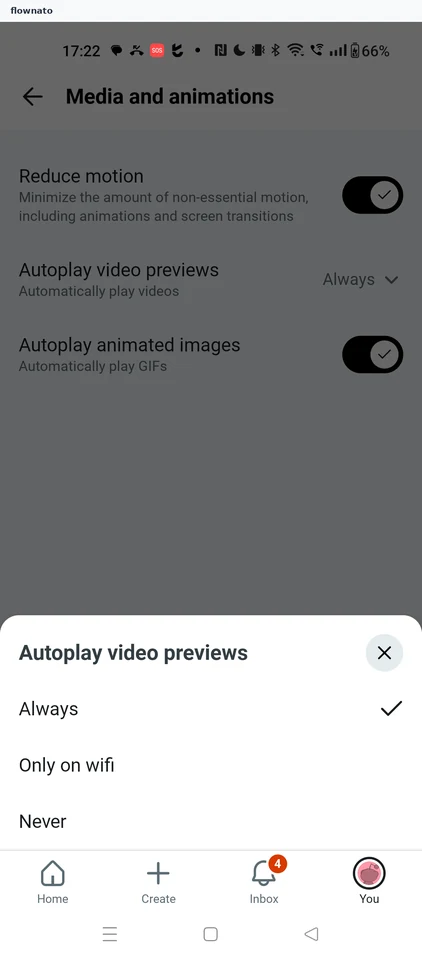 Autoplay video previews picker
