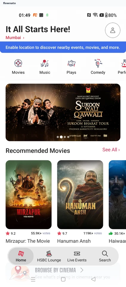 BookMyShow: Open your account from home