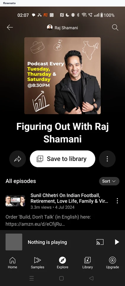 YouTube Music: Show page