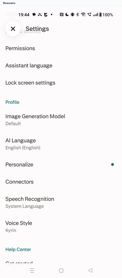 Perplexity: Settings
