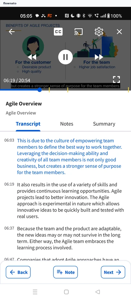 Coursera: Tap fullscreen