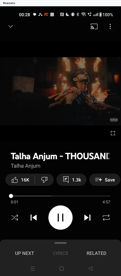 YouTube Music: Player restarts the album