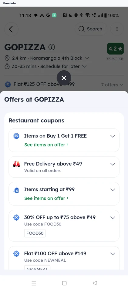 Zomato: Offers