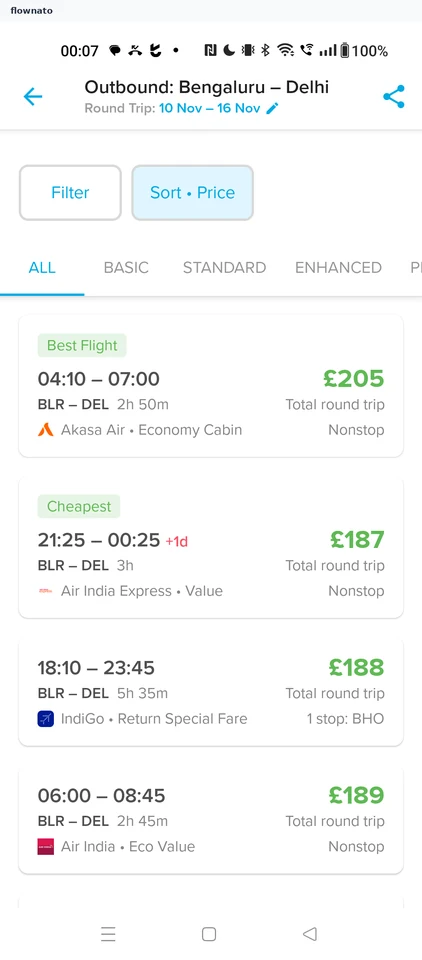 Hopper: Outbound flights