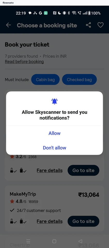 Notification permission