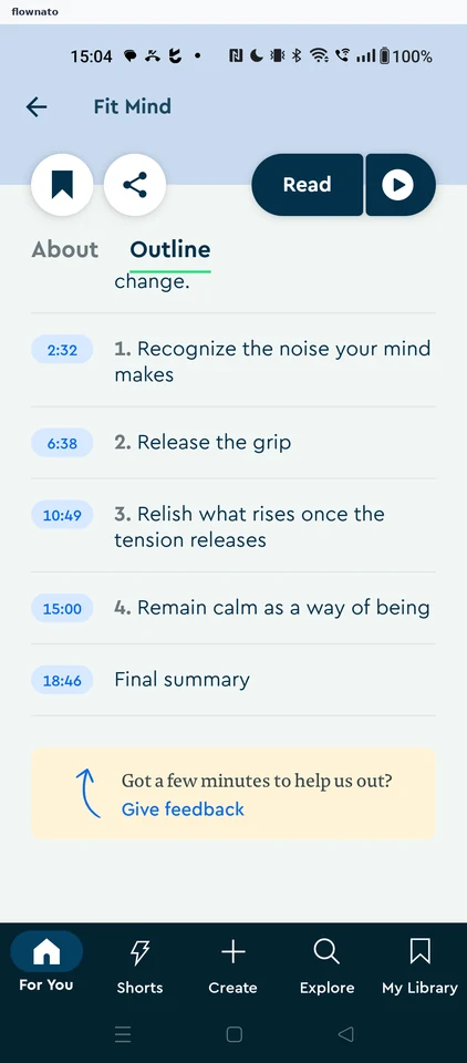 Blinkist: Book detail
