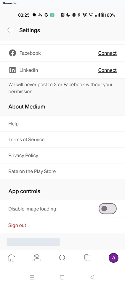 Medium: Settings