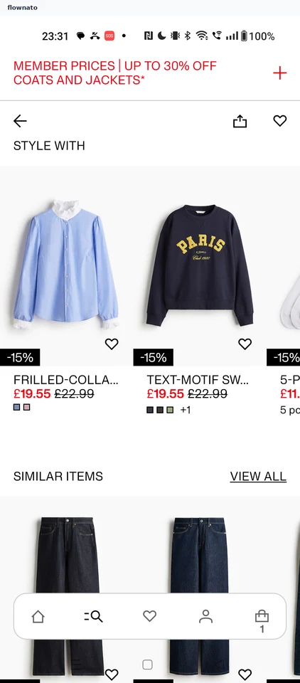 H&M: Product detail