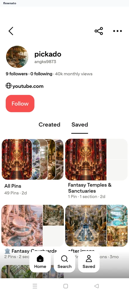 Pinterest: Creator profile