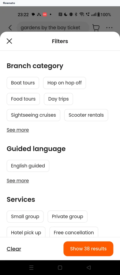 Klook: Search results