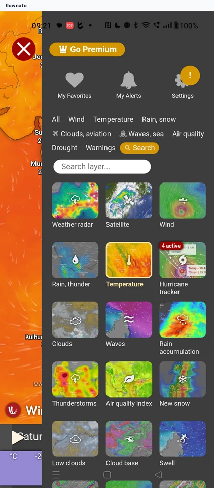 Windy: Menu