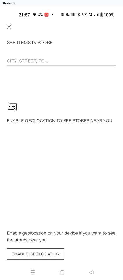 ZARA: See items in store - store finder