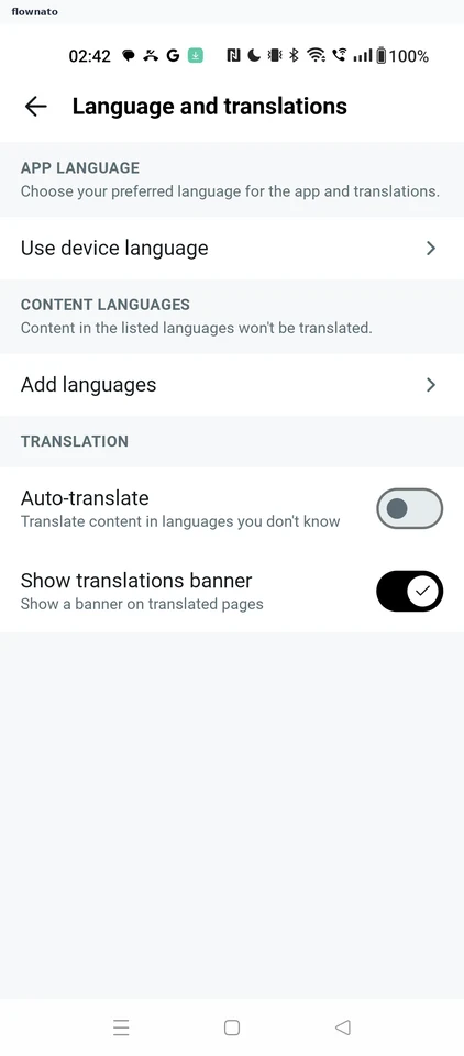 Reddit: Auto-translate off