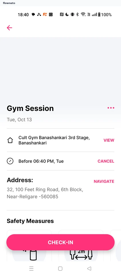 cult.fit: Walk-in details