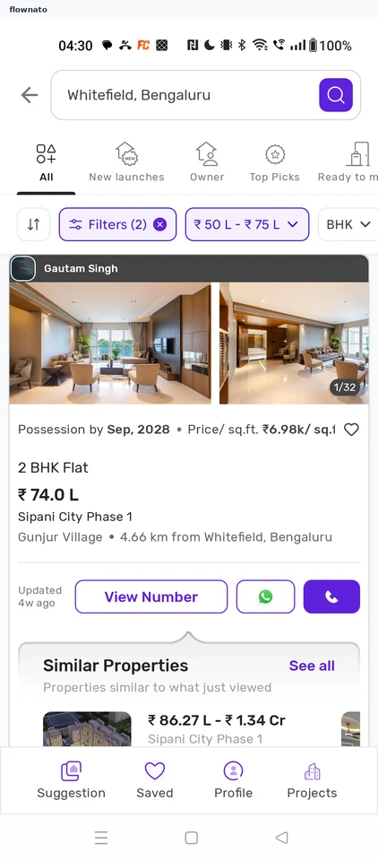 Housing: Whitefield results