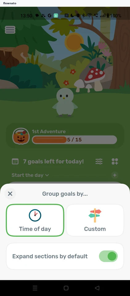 Finch: Group goals by sheet