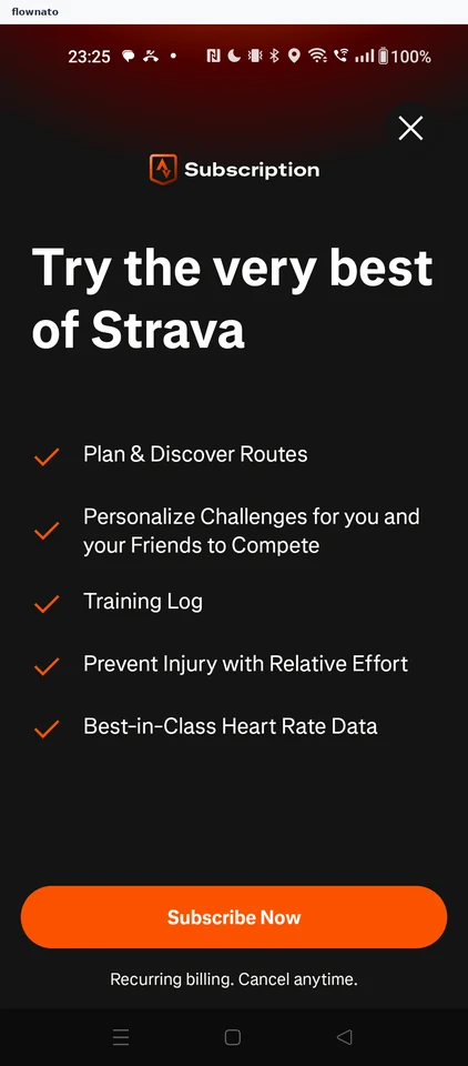 Strava: Subscription
