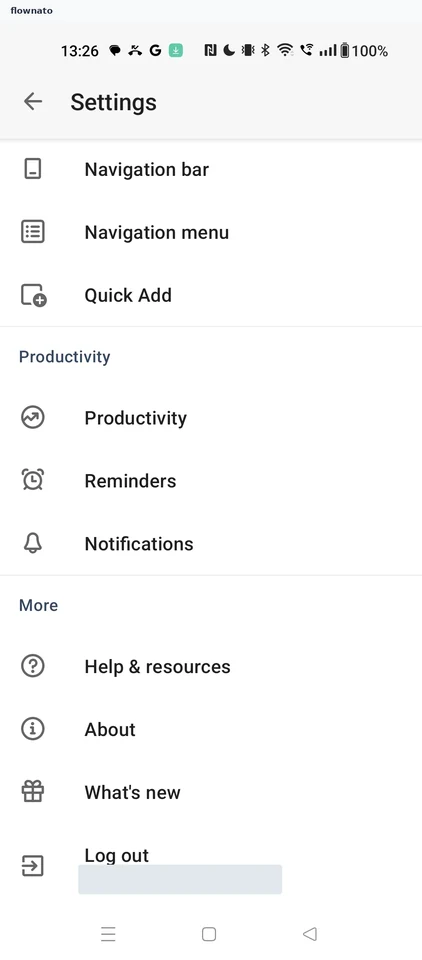 Todoist: Settings