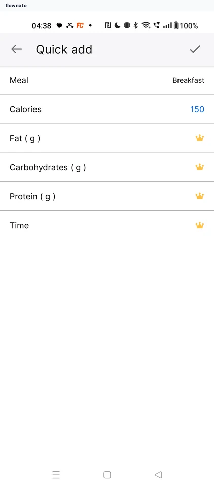 MyFitnessPal: Save 150 calories