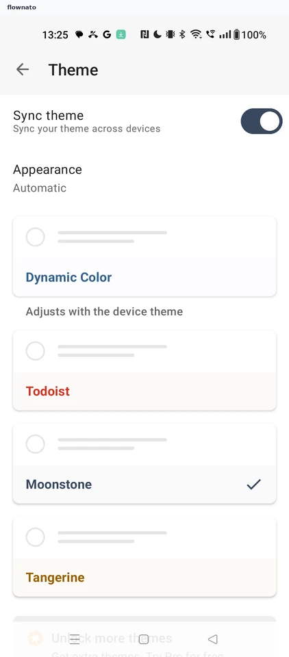 Todoist: Moonstone applied