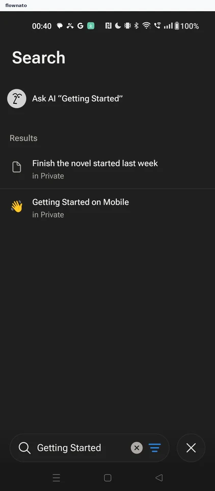 Notion: Search
