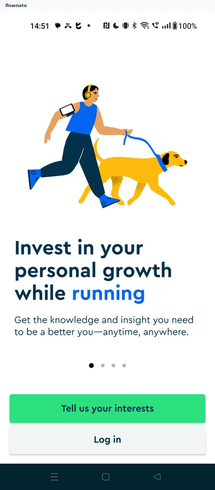 Blinkist: Welcome carousel