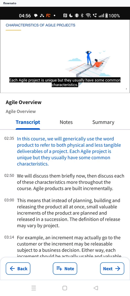 Coursera: Tap the video