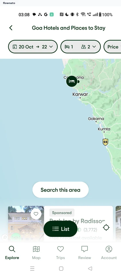 Tripadvisor: Pan to another area