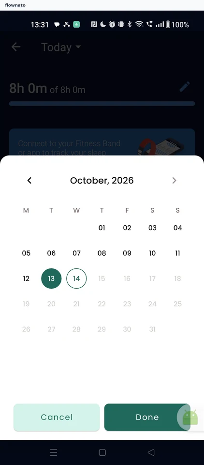 Confirm the date