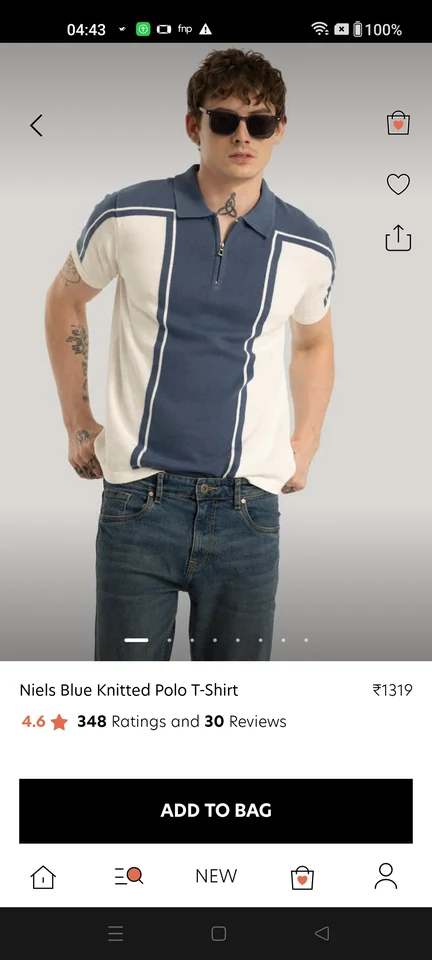 SNITCH: Polo shirt product page