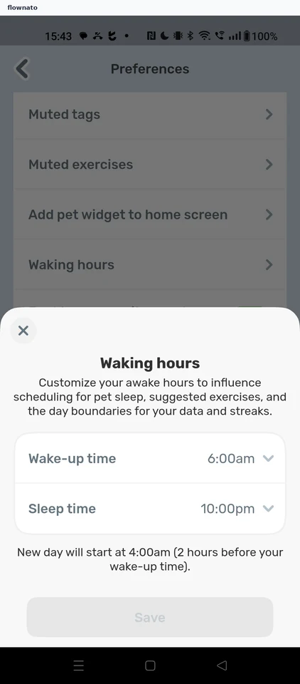 Finch: Waking hours