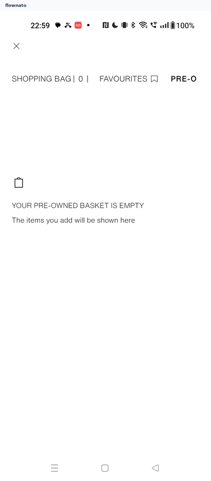 ZARA: Pre-owned basket