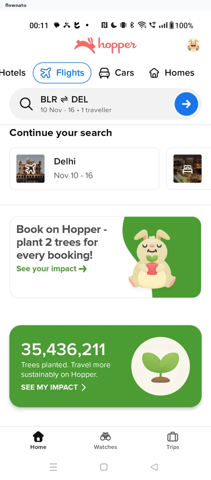 Hopper: Flights