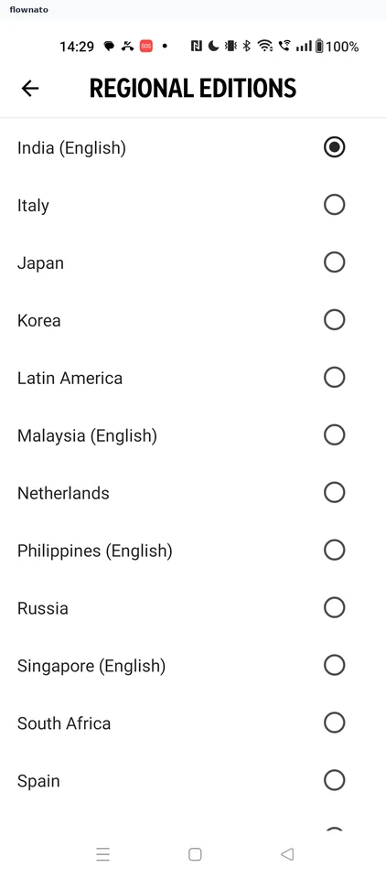 Flipboard: Regional editions