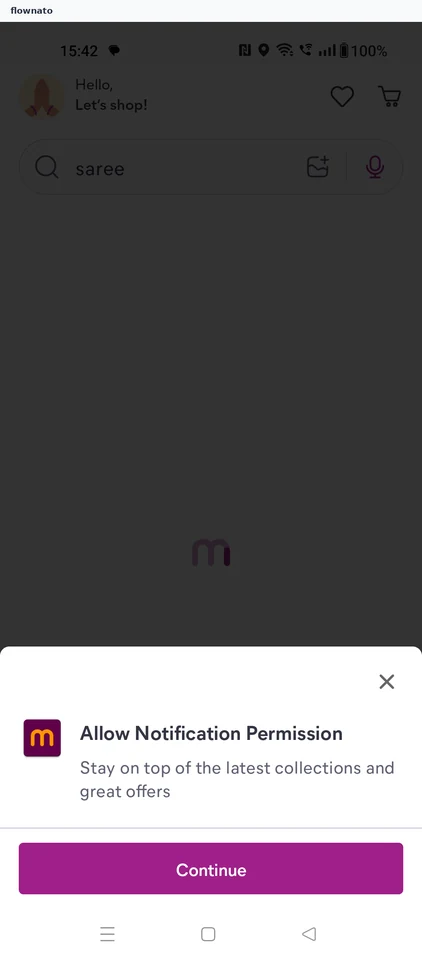 Meesho: Notification prompt