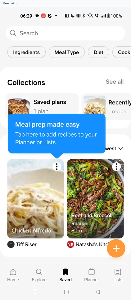Samsung Food: Saved