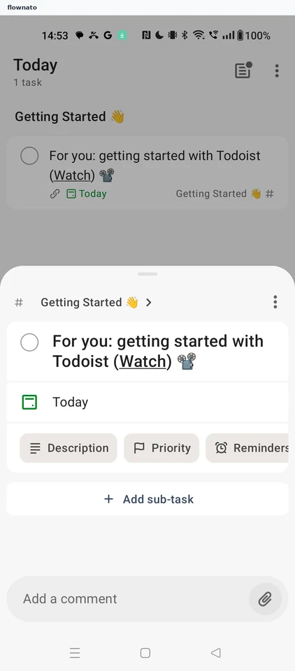Todoist: Task details