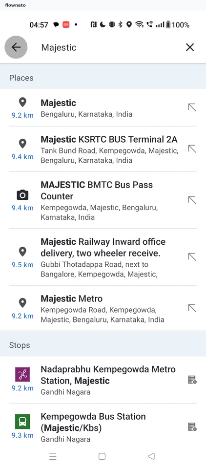 Moovit: Search