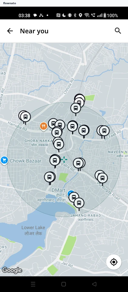 Chalo: Stops map